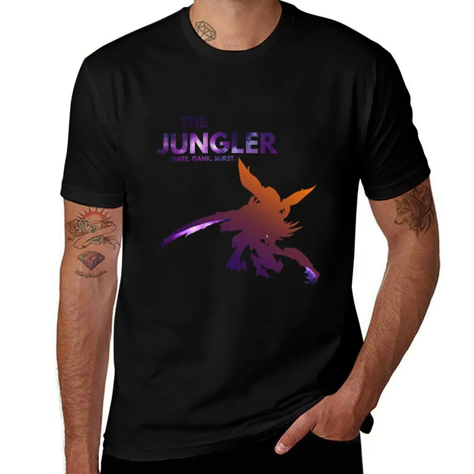 

Jungler-Kha-Zix shirt cotton T-Shirt cotton high T-Shirt 100% men shirt shirts t t quality man cotton The t