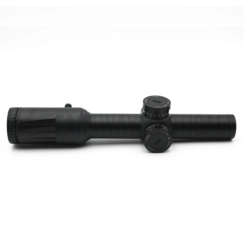 Evolution Gear BK Color VUDU FFP LPVO SR1 Reticle 1-6x24MM Riflescope 30mm for Airsoft and Hunting with Full Original Markings