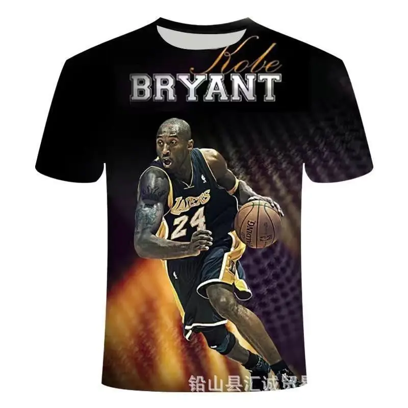 New Basketball Star Print 3D Printed T-shirt Short sleeved Child Adult T-shirt Casual Fashion New Top Casual Round Neck T-shirt