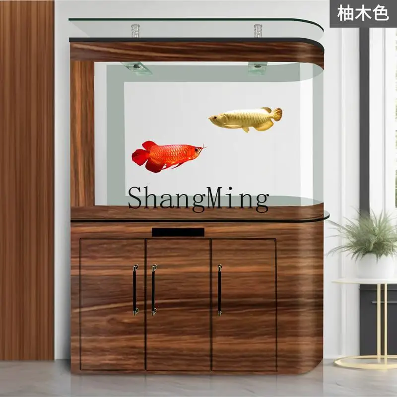 SM household new household bottom filter fish tank ecological water fish dry and wet separation modern simple living room