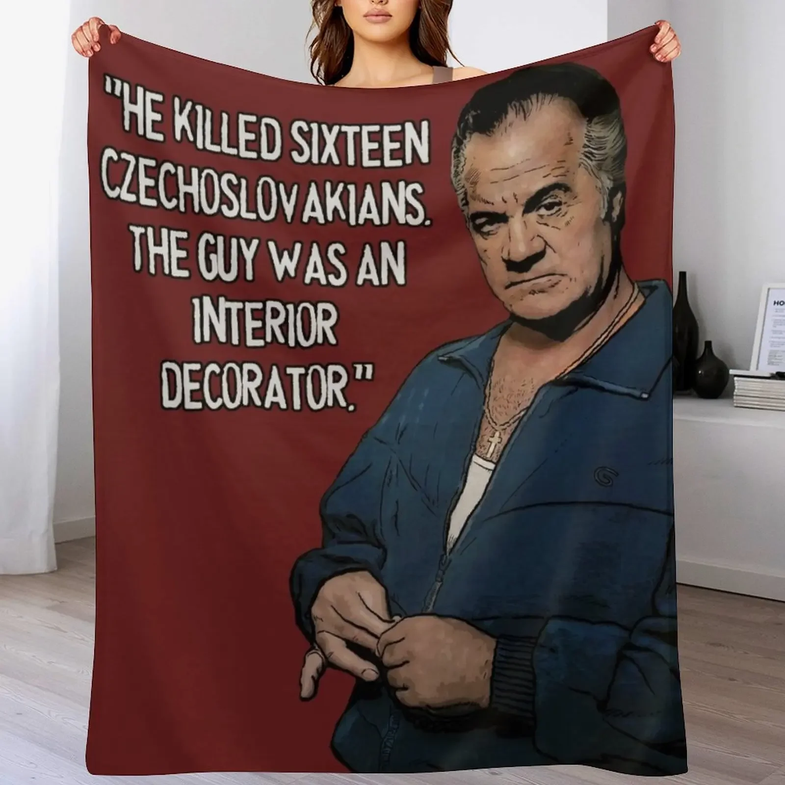 Sopranos - Paulie Walnuts Throw Blanket Hairy Blankets Sofas Of Decoration Plaid Blankets