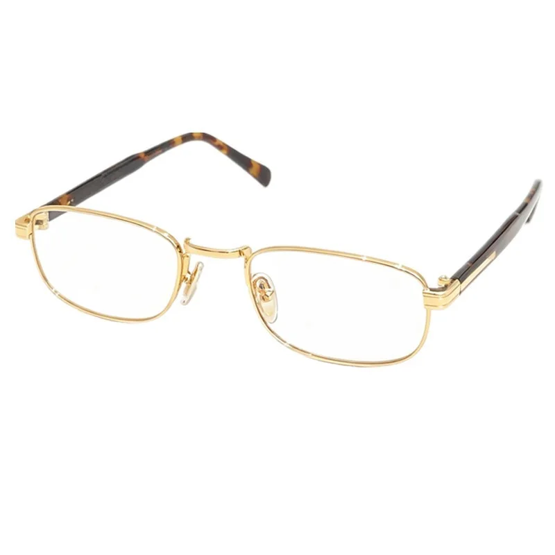 Unisex Vintage Full‑Rim Rectangular Metal Prescription Eyewear Slim Lightweight Smallrim Business Glasses Frame Comfort Silicon