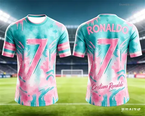 Summer Men Gym Fitness Ronaldo Football Printed T-shirt Short Sleeve Casual Sports Jersey Kids Boys Street Tee Outdoor Wear