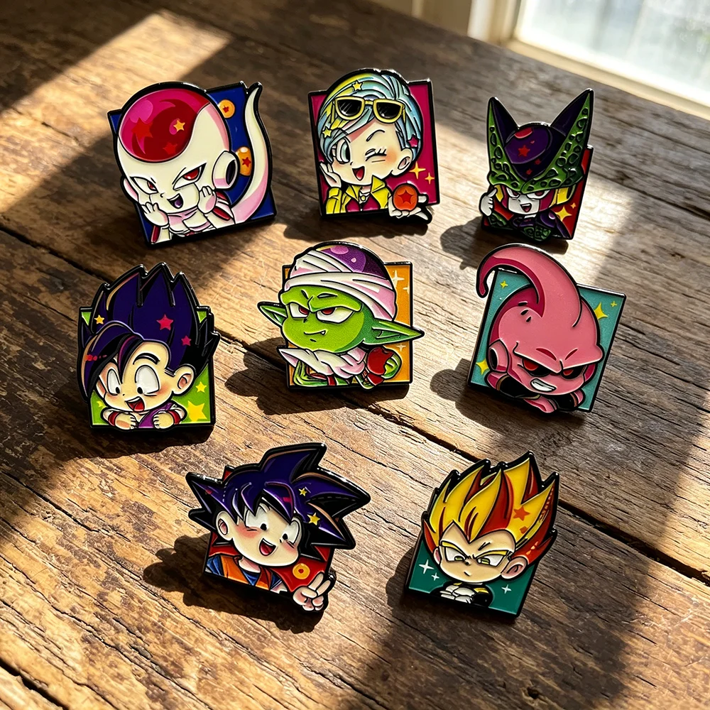 8-teiliges Set lustiger Cartoon-Anime-Emaille-Pins, coole Anstecknadeln für Kleidung und Rucksäcke, kreatives Schmuck-Accessoire für Freunde