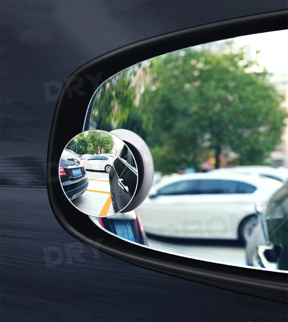 

360 Degree HD Blind Spot Mirror For Car Reverse Frameless Ultrathin Wide Angle Round Convex Rear View Mirror Car Accessories