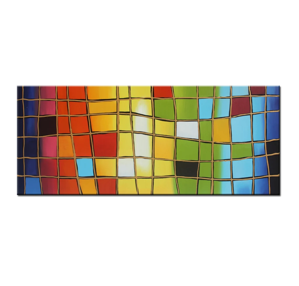 

Modern Contemporary Wall Art Hand Painted Colorful Abstract Oil Painting Reproduction Canvas for Living Room Home Decor