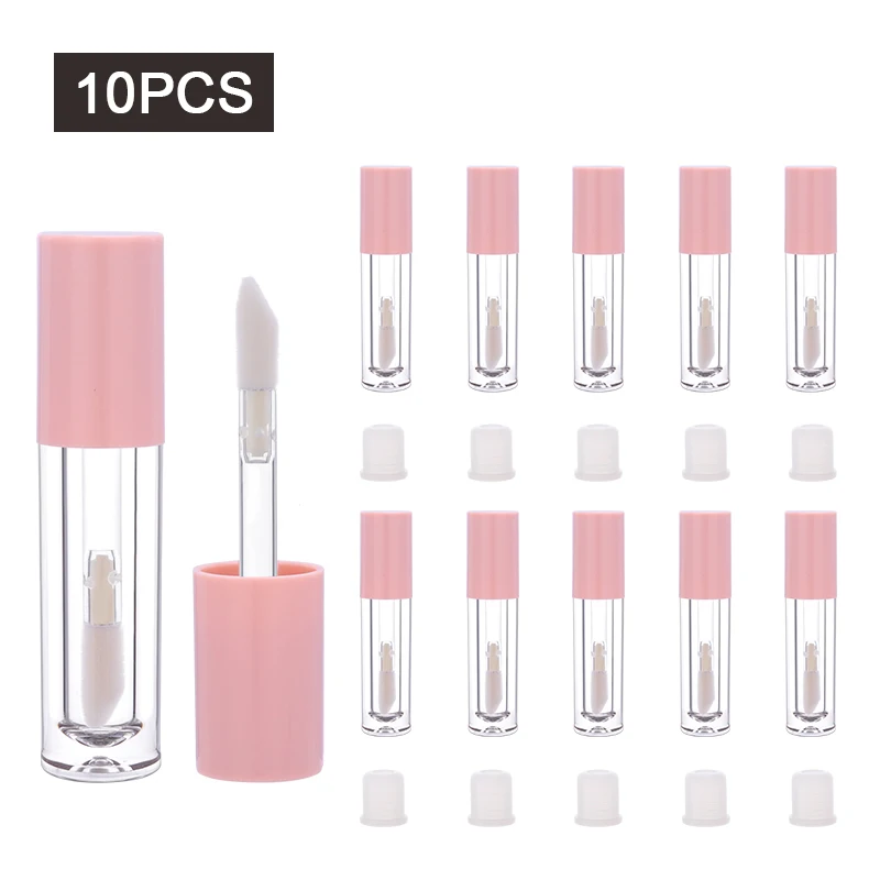 

CAIYA 5ml nude lid Lip Gloss Tube Cute Clear Container Refillable Empty Lip Balm Lipstick Tubes DIY Lipgloss Packing Bottles