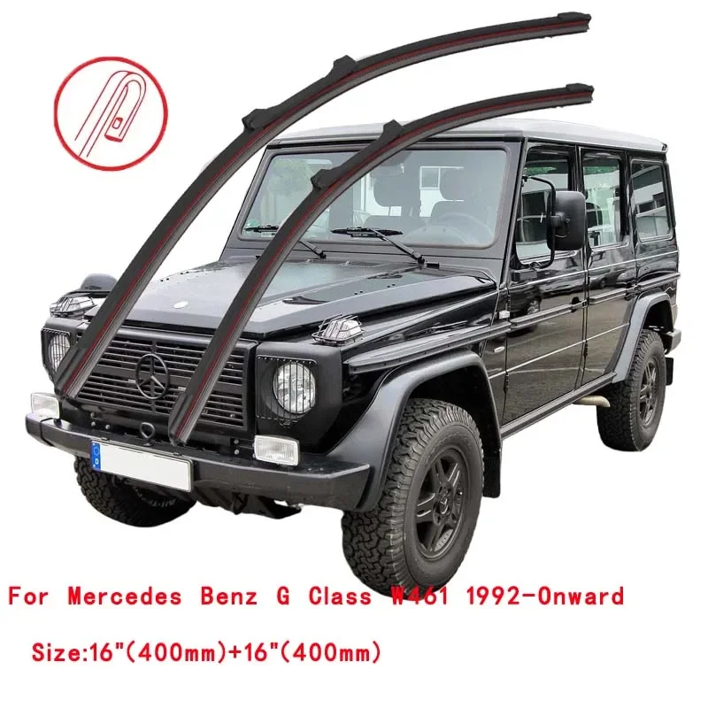For Mercedes Benz G Class SUV Cabrio W461 W463 G270 G290 G320 G400 G500 G550 G55 G63 G65 AMG Double Rubber Car Wiper Blades