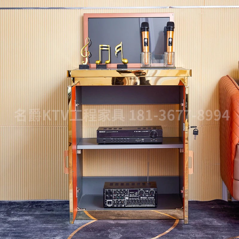 New ktv song ordering cabinet solid wood light luxury minimalist power amplifier cabinet foot bath k song  box Durable furniture
