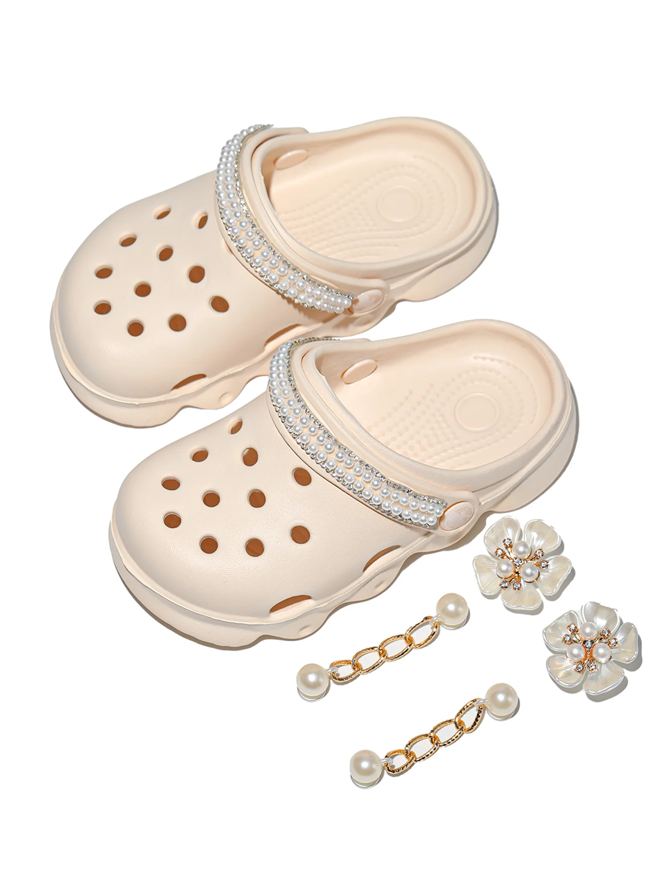 Kinder-Clogs, Leichte EVA-Gartenschuhe, Wasserdichte Rutschfeste Sandalen, Bequeme Slip-On Schuhe für Drinnen und Draußen 1214 – Detail 21