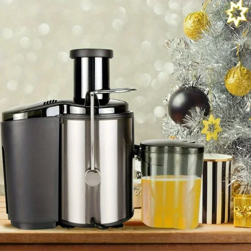

Household 600ml 800W Multifunctional Juicer, Stainless Steel 304 Fruit and Vegetable Blender Juicer, Easy to Clean, Black