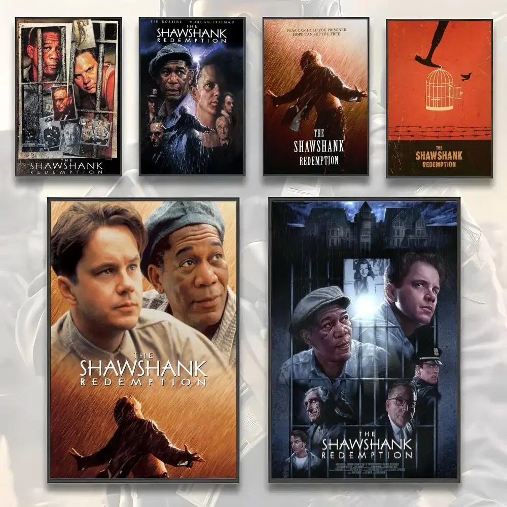 Affiche The Shawshank Redemption HD, autocollante, imperméable, pour la maison, le salon, la chambre à coucher, le bar, décoration esthétique