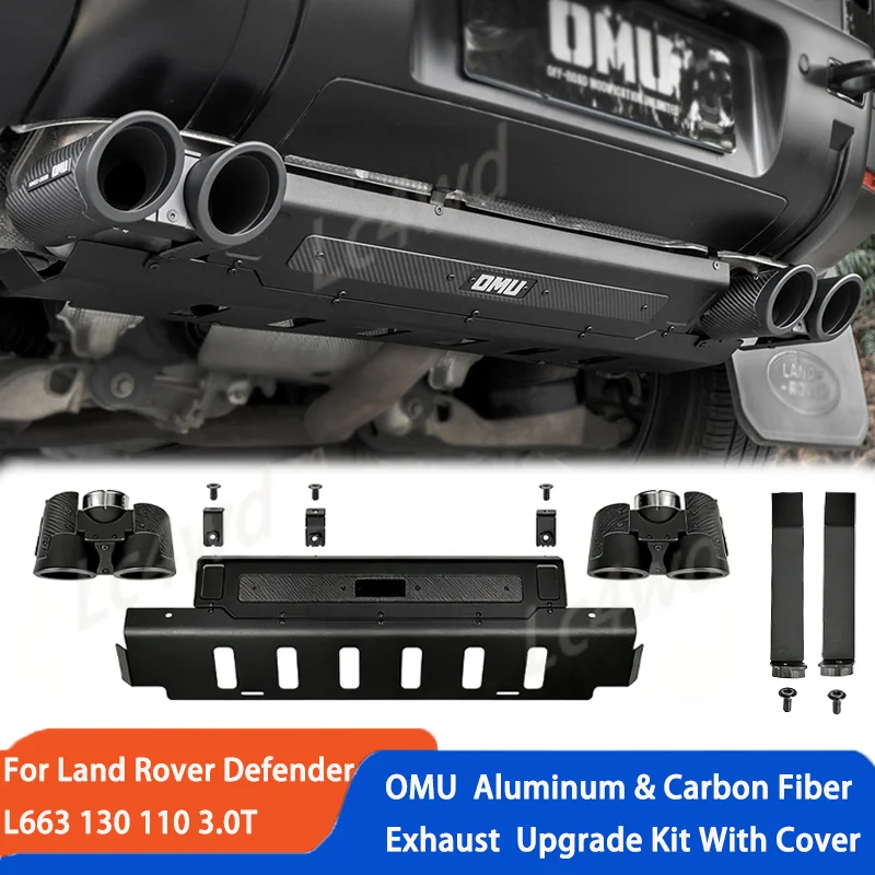 

Комплект для модернизации выхлопной системы LC4WD серии OMU из алюминия с крышкой для Land Rover Defender L663 130 110 3.0T (насадка на глушитель)