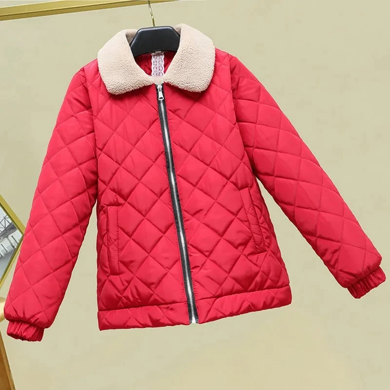 

2023 Women's Winter Jacket Coat Korean Style Loose Fashion Patchwork Women's Fashion Oversize Outerwear