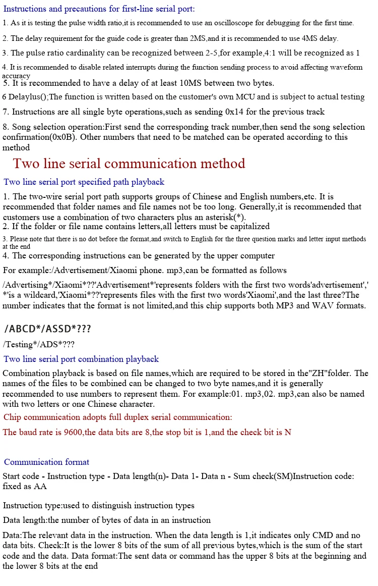 Sprachausgabe-Modul, individuell angepasste Musik, intelligente Sprachausgabe, USB-Seriellport, MP3-Erkennungsmodul, JQ8900-16P – Detail 10