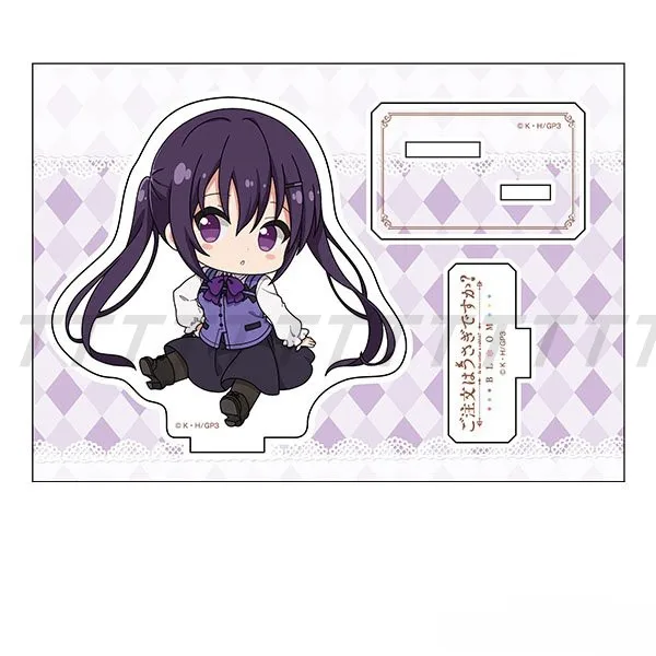 Game Kafu Chino Tedeza Rize Ujimatsu Chiya Kirima Sharo Hoto Kokoa Acryl Stand Figuur Pop Anime Sleutelhanger Cosplay Speelgoed Gift