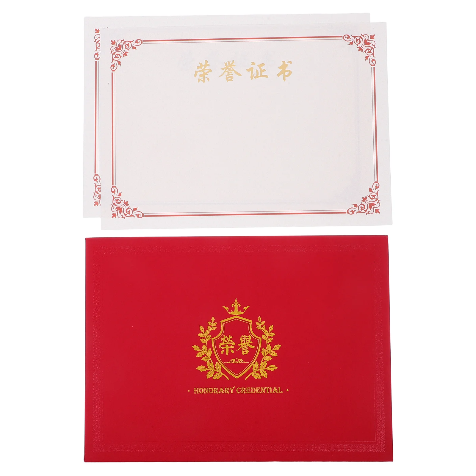 

Certificate Holders Kit: Red Diploma Cover For Graduation Certificate Presentation Holder Material Elegant Design