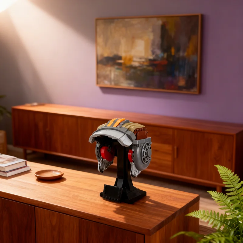 

Набор для сборки модели шлема Омега из Star Wars: 633 детали, конструктор MOC, креативный подарок, коллекционный декор для детей и взрослых, премиум-класс