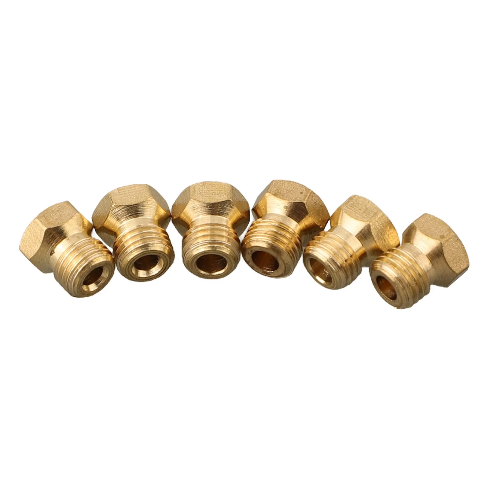 Propane Gas Water Heater Nozzle Set 6PCS For LPG Stove Conversion With 0.5 0.65 0.87 Bore Sizes And 7mm Plane Diameter Spec