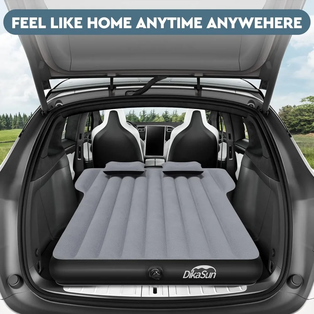 ที่นอนเป่าลมสําหรับตั้งแคมป์ ชนิด Y เสื่อนอน SUV สําหรับเดินทางแบบหนา พร้อมที่ปั๊มลมในรถยนต์ หมอน 2 ใบ