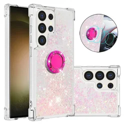 Phone Case for Galaxy S25 Ultra S24 S23 FE S22 Plus A16 A06 A26 A36 A56 A15 A55 A35 A15 A05 A05S A54 A34 A14 Ring Holder Cover