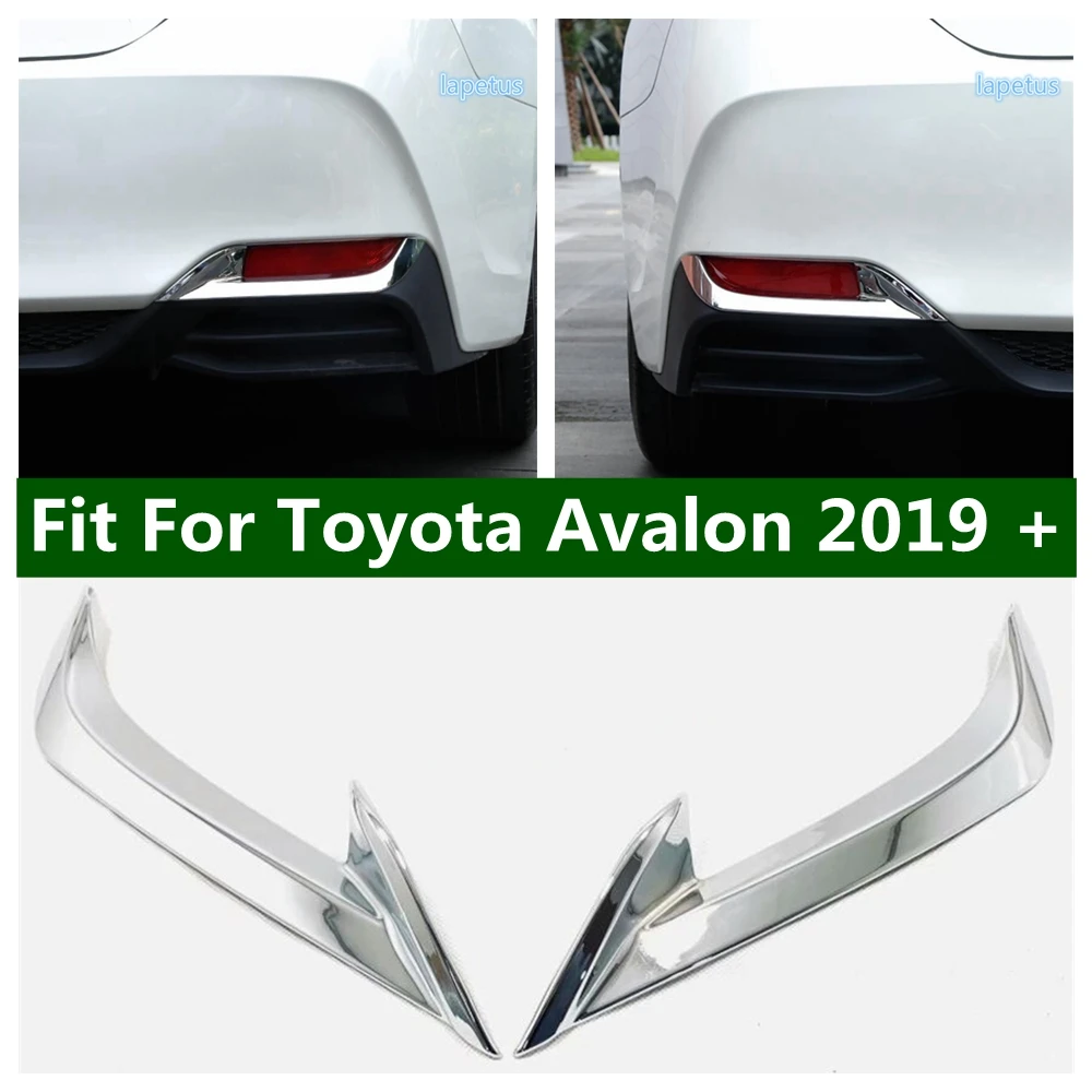 

ABS Chrome Rear Bumper Fog Light Lamp Decoration Frame Cover Trim Fit For Toyota Avalon 2019 - 2023 Car Accessories