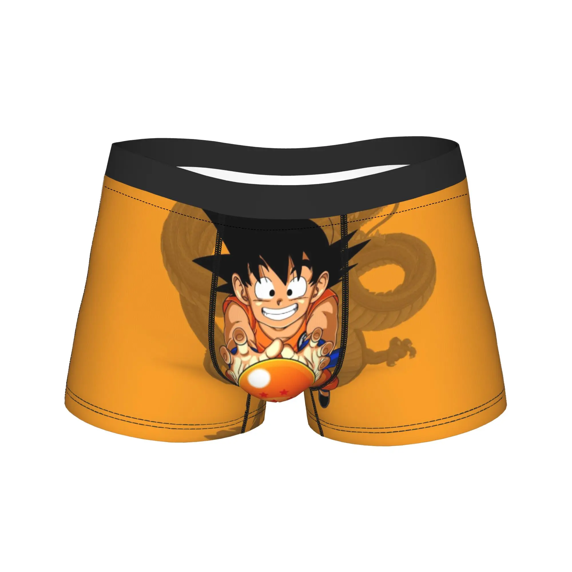 Funny Boxer Japanese Anime Super Goku Shorts Panties Briefs Men's Underwear Dragon Ball Z Goku Underpants for Male Plus Size