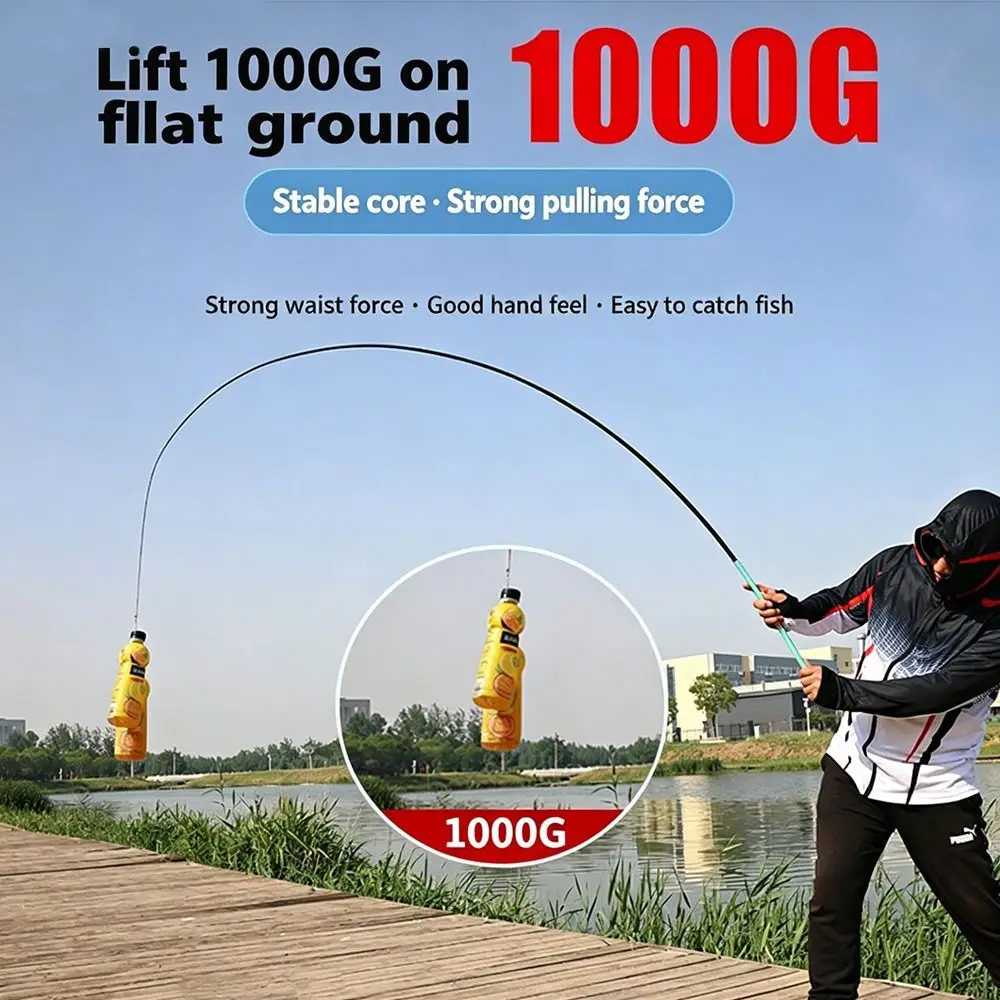 Durable Ultralight Telescopic Fishing Rod Travel Mini Stream Hand Pole Portable SuperHard Carp Feeder Lake view 5