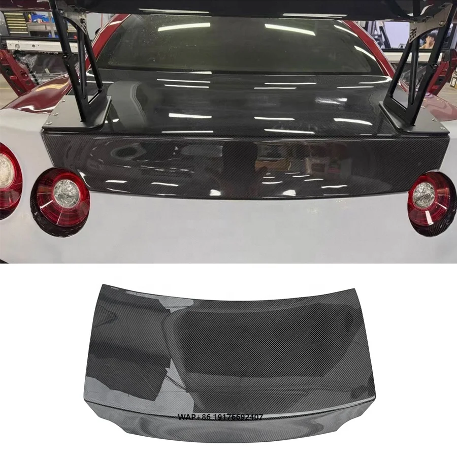 

GTR35 Carbon Fiber Rear Trunk Lid forNissan GTR35 R35 Rear Trunk Lid Ducktail Cover Car Parts Bodykit