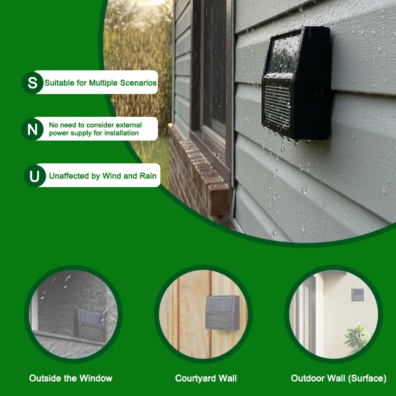 Solar Powered Rain Sensor Waterproof IP65, Zigbee Wireless Rain Detector for Smart Home, Auto Window/Curtain Closer, Leak Alarm,