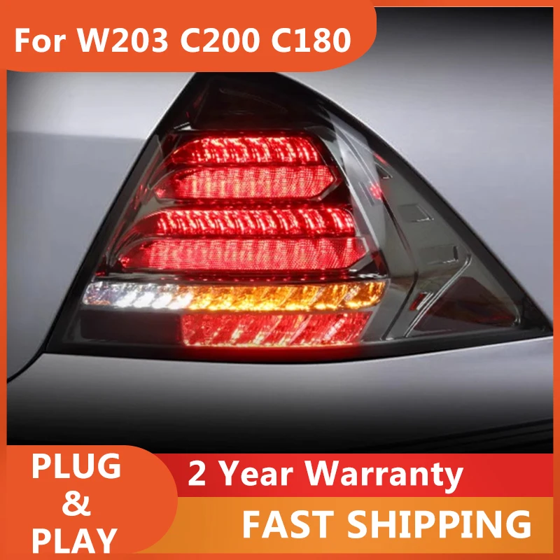 

Car Accessories for Mercedes W203 Taillamp Mercedes Benz C180 Tail Light C200 Rear DRL Fog Brake Turn Signal Reversing