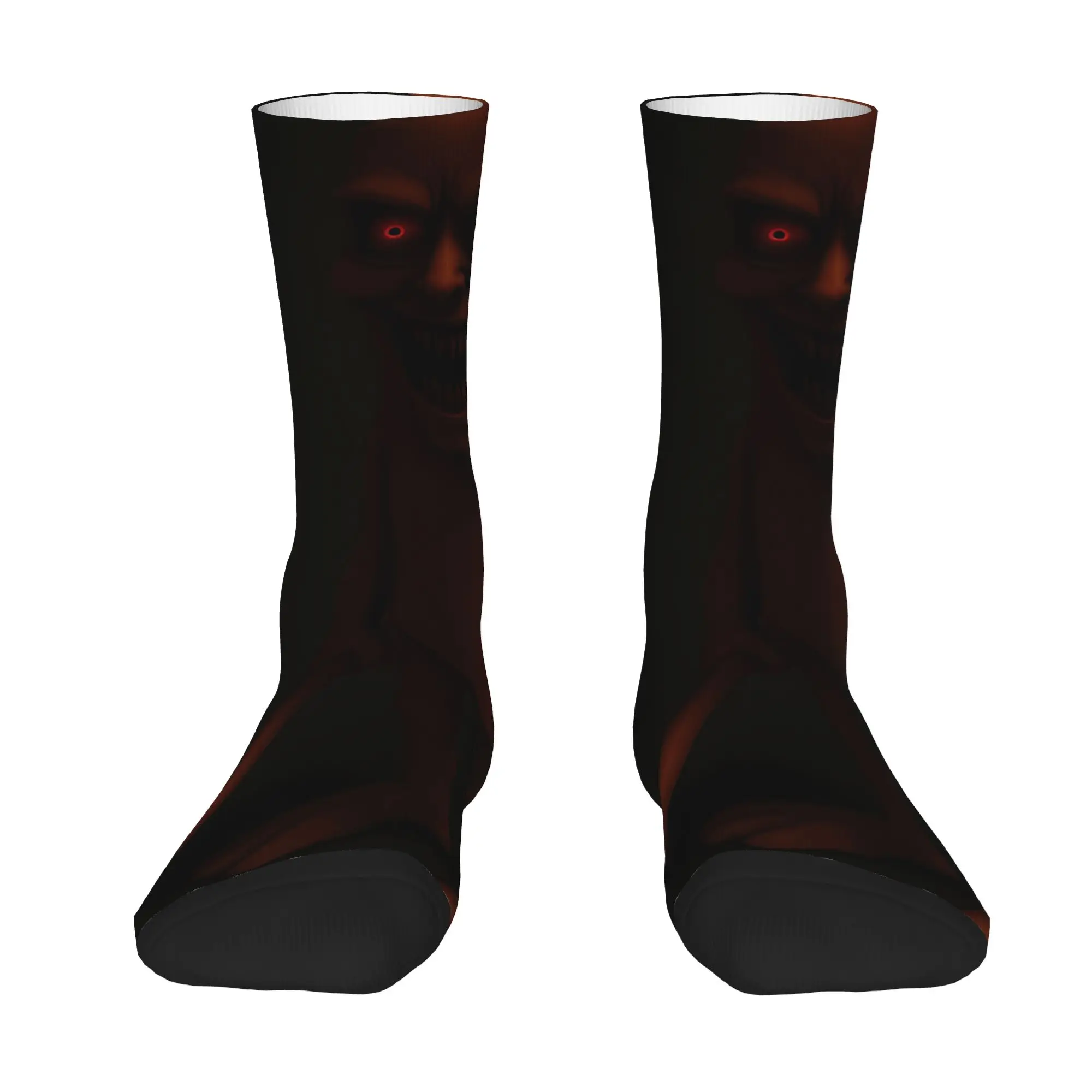 Funny Sock  Tung Tung Tung Sahur 22 Vintage Seamless Pattern Printed Men Crew Socks Casual Men's Socks