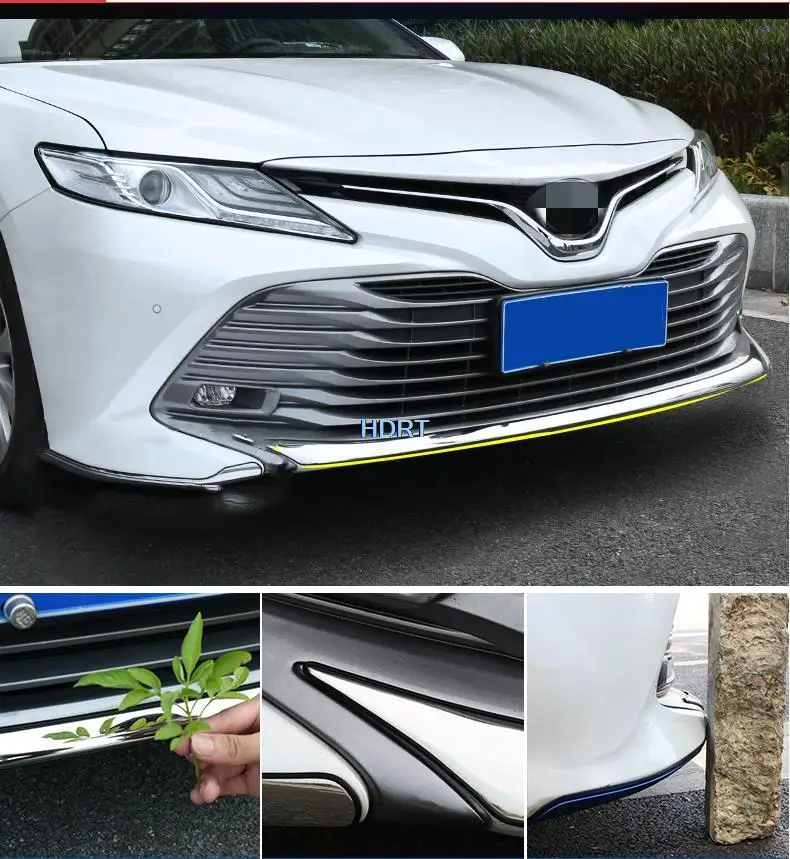 

Car Front Bumper Splitter Lip Spoiler Diffuser Protector Guard Cover Trim For Eighth Generation Toyota Camry 2018 2019 2020 2021