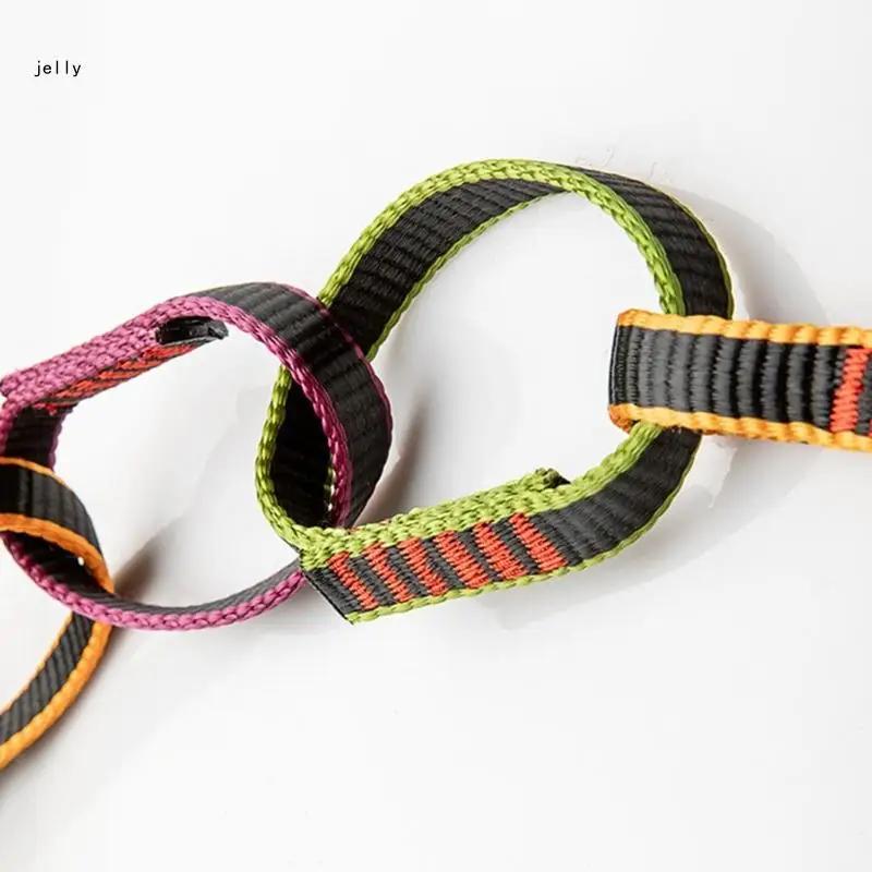 448C Nylon Webbing Slings Safe Chain Climbing Equipment Forming Rings Slings Chain Rope