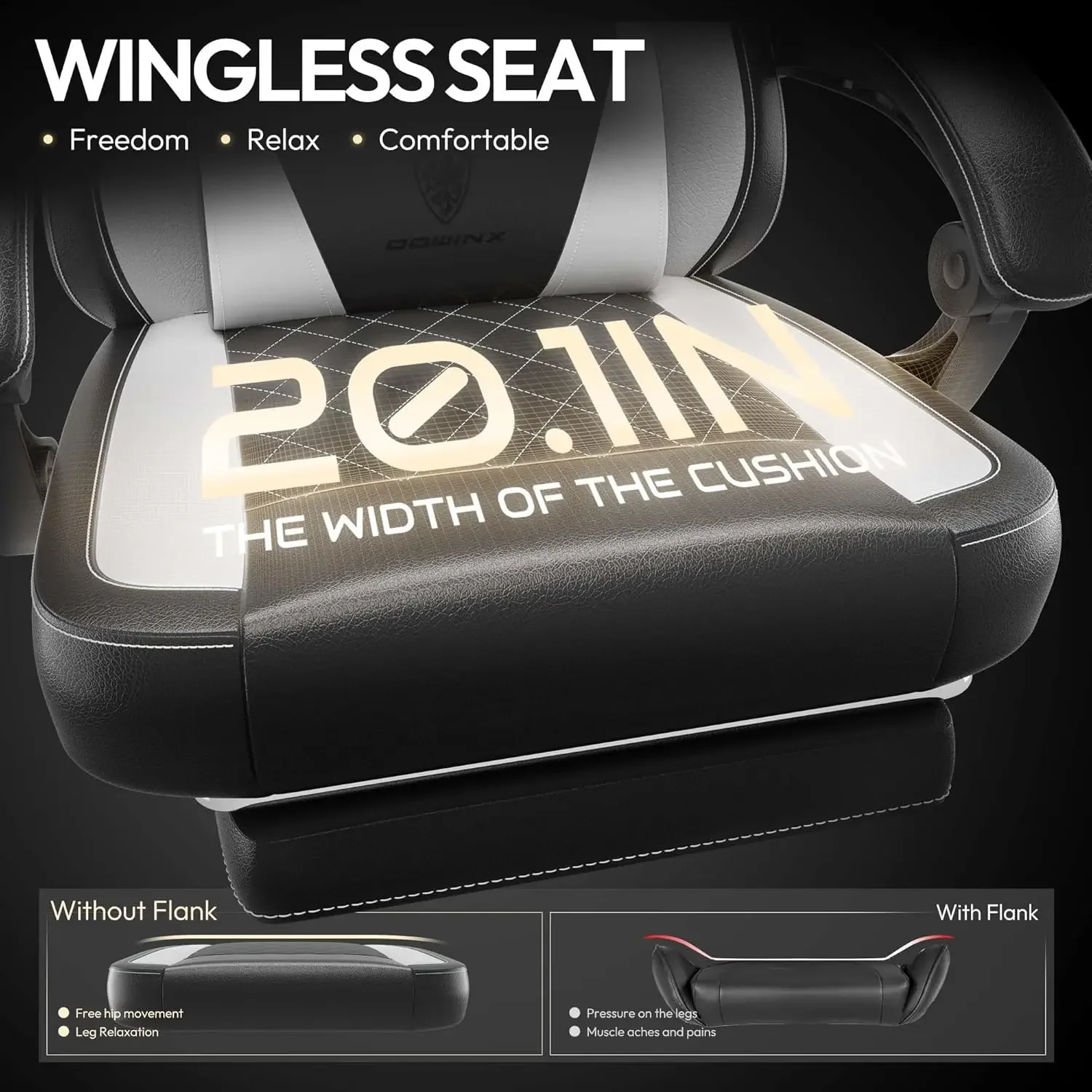 [سعر مخفض، حار بيع! ]كرسي ألعاب مع وسادة زنبركية للجيب، كرسي كمبيوتر مريح مع قطني للتدليك ومسند للقدمين