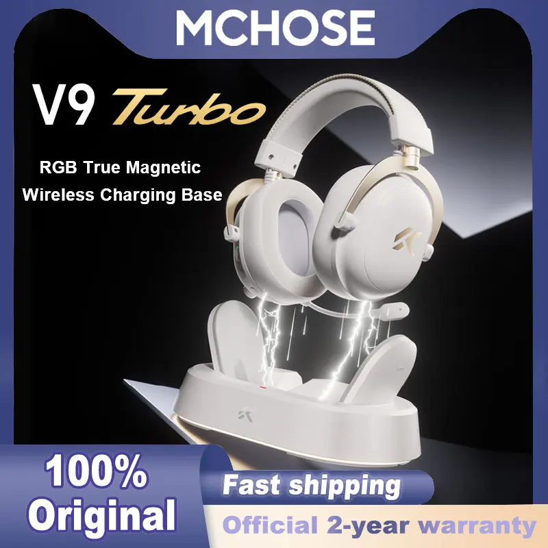 MCHOSE V9 Turbo + Wireless Charging Headset Gaming Headset Quad