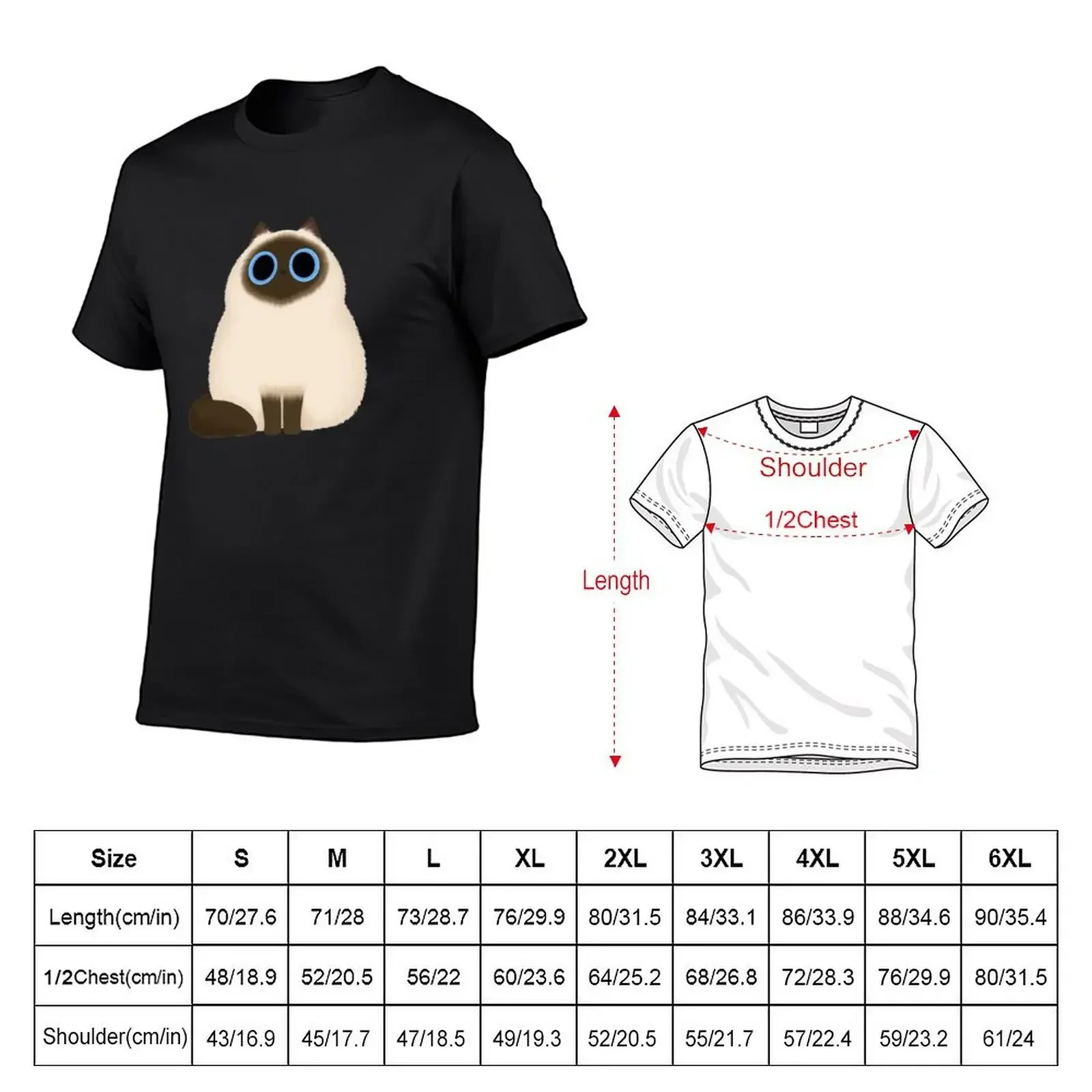 Himalayan Cat T-Shirt aesthetic clothes shirts graphic tees mens graphic t-shirts big and tall