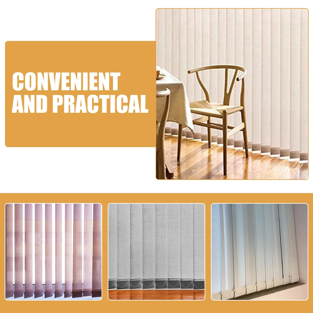 

5pcs Vertical Blind Weights Replacement Pom Slats Lightweight Repair Kit For Damaged Drapes Curtain Spare Parts