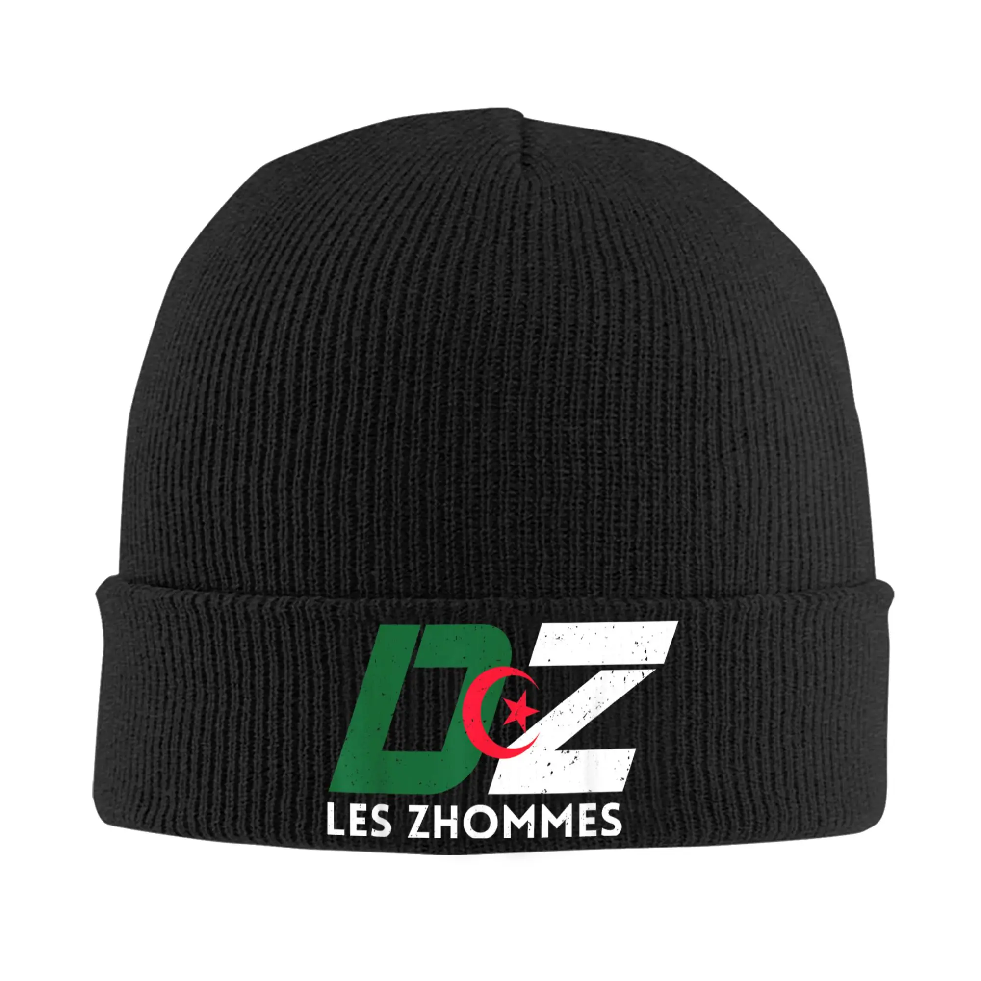 DZ Algeria Supporter Algerian Djazair Knitted Hats Autumn Winter Beanies Ski Africa Arab Cap Female Male Acrylic Skullcap
