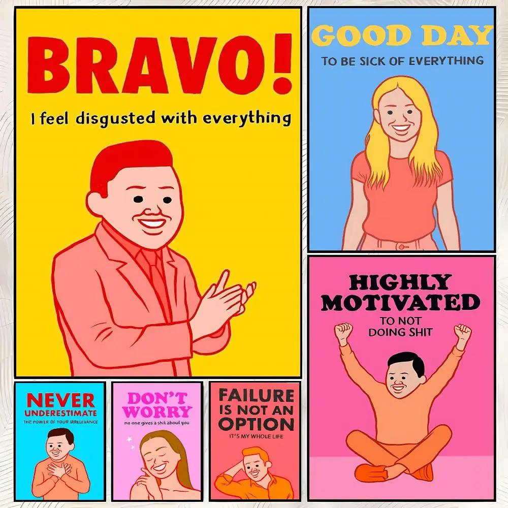 Cute J-joan Cornella Poster Trendy HD PP Paper Waterproof Wall Art Print for Bedroom Living Room Decor