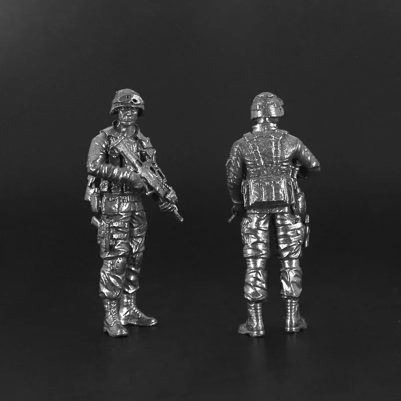 شخصيات جندي القوة الخاصة، ألعاب سلاح كوبرونيكل معدنية صلبة للأولاد، تمثال شرطي خاص مصغر