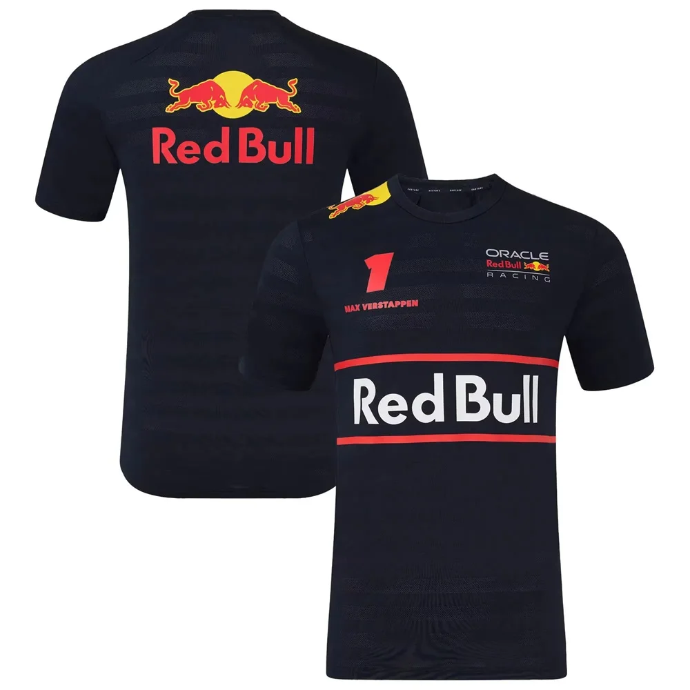 

Summer Men's T-shirt Red Bull Racing Print Casual Short-sleeved 3D Three-dimensional T-shirt Street Style Red Bull Racing Suit