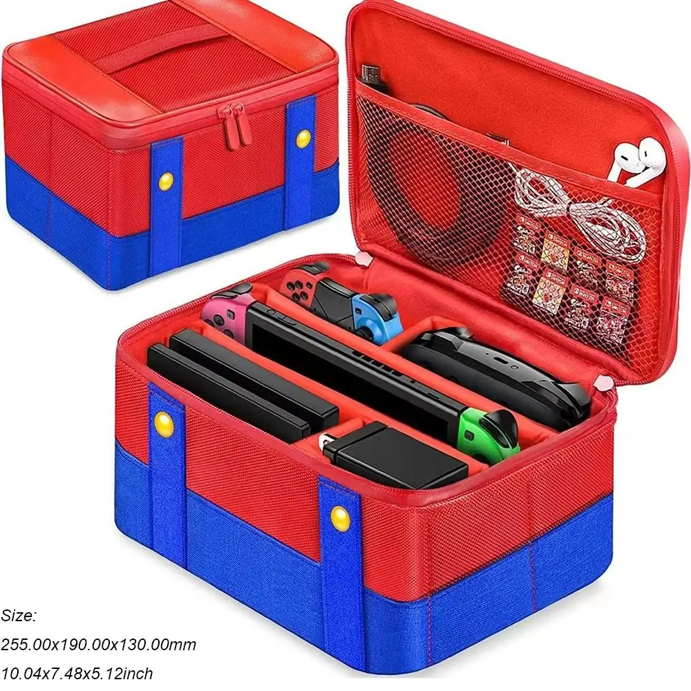 Большой защитный чехол для переноски контроллера Nintendo Switch OLED Console Pro, дорожная сумка для хранения, чехол для аксессуаров Switch