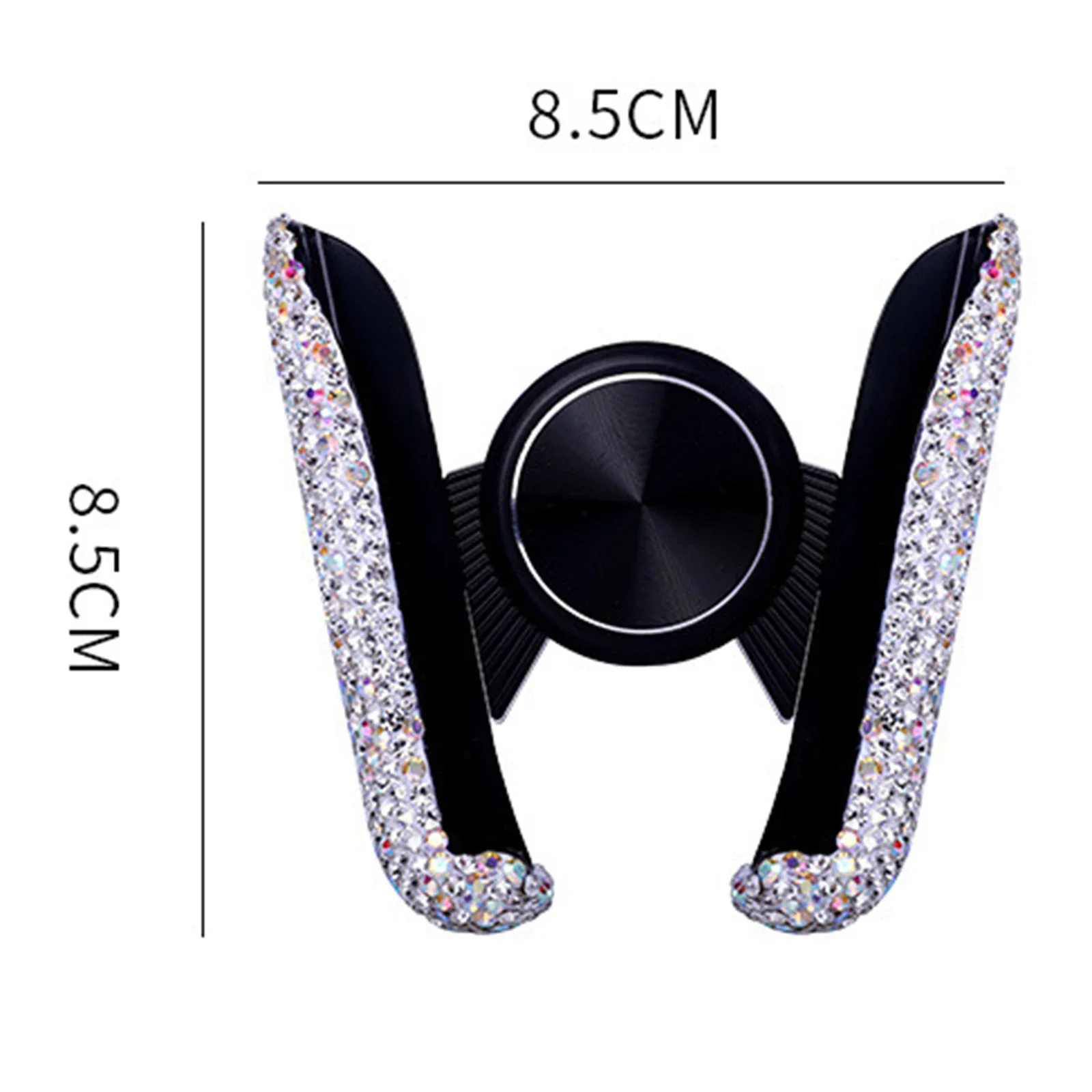 Car Phone Holder Diamond Crystal Car Air Vent Mount Clip Mobile Phone Holder Stand in Car Bracket Interior Accessories