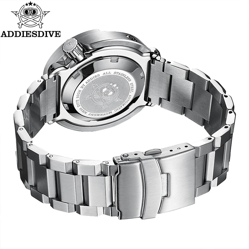 ADDIESDIVE Stainless Steel Automatic Wristwatches Waterproof Ceramic Bezel Diving Watch Sapphire NH35A Men\'s Mechanical Watches