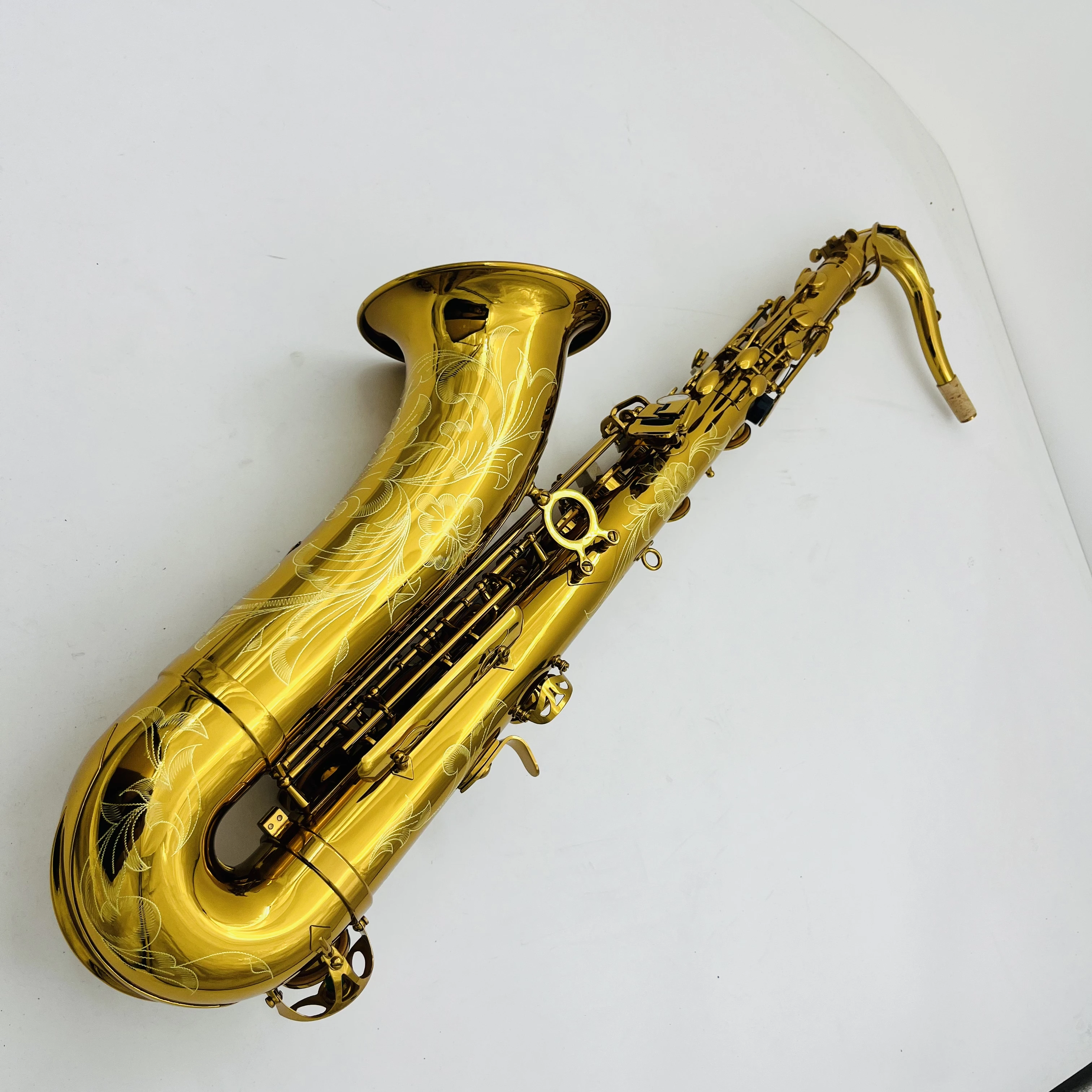 Real Pictures KTS-902 Tenor B Flat Brass  Plated Professional Woodwind Musical With Sax Mouthpiece Case Accessories