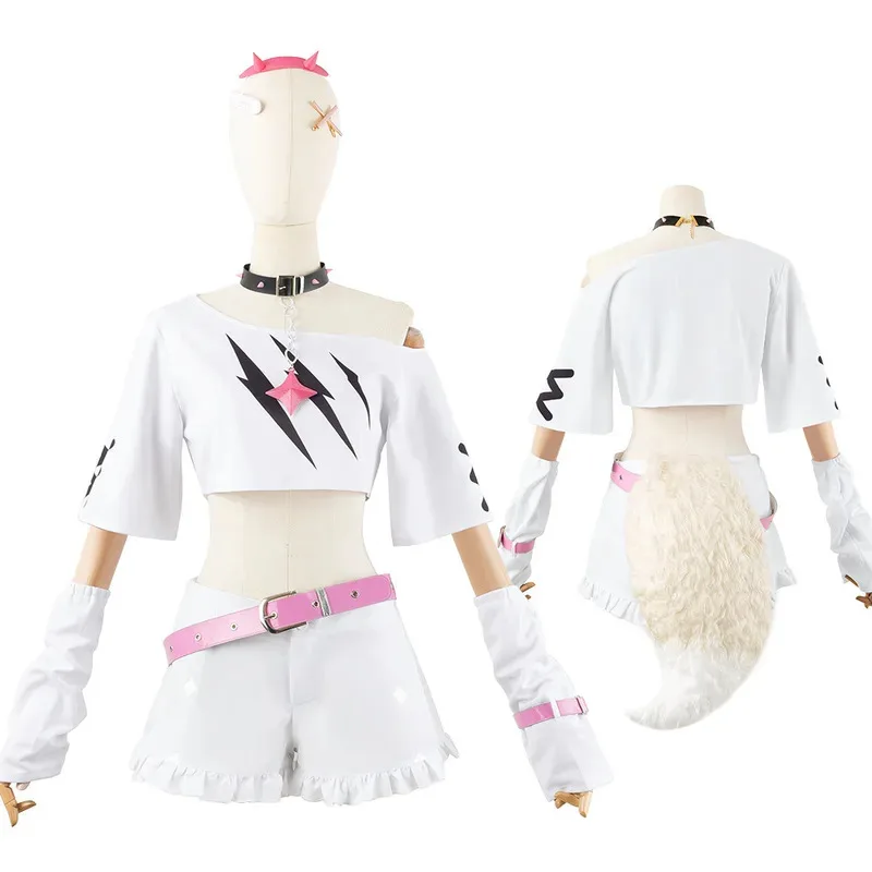 أزياء Vtuber Fuwawa Mococo Abyssgard التأثيرية Fwmc Hololive EN Advent 3rd Fuwa Moco Holo Abgadoard Girl Set شعر مستعار أنيمي