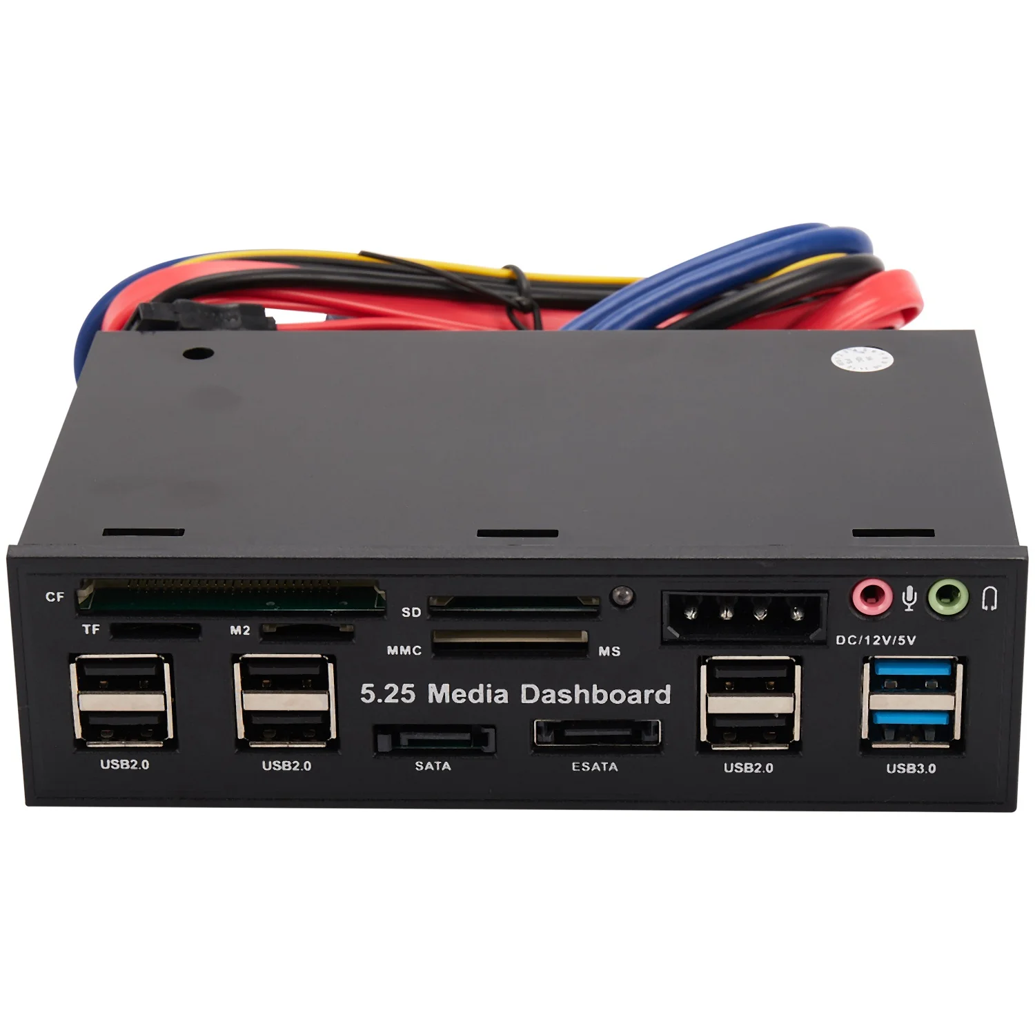 5.25 Inch Usb 3.0 Front Panel Pc Usb 3.0/2.0 Hub E-Sata Sata Audio Multi Card Reader for Computer Case Optical Drives