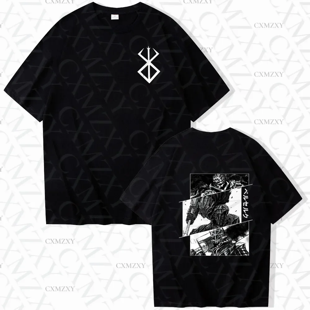 

Anime Berserk Tshirt Summer Men Women Cotton Oversized Short Sleeve T Shirt Print T-shirt Tops 2025 Tee Trend Fans Clothes