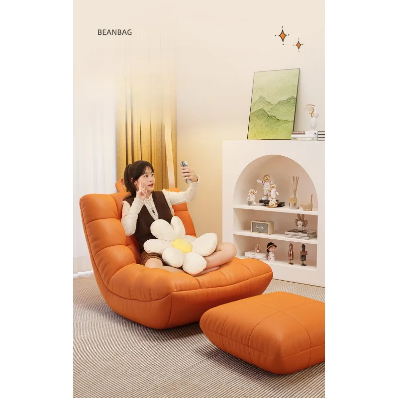 Lazy Sofa Can Lie Down and Sleep Caterpillar Single Bedroom Small Sofa Master Bedroom Lounge Chair Tatami Balcony Leisure Chair